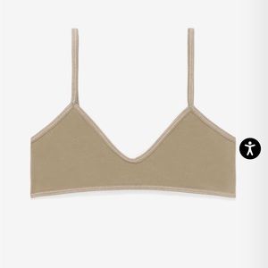 Los Angeles Apparel Spaghetti Bralette Size S in Hazelnut